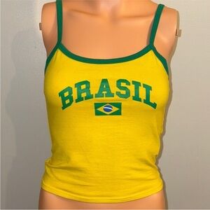 Edikted Yellow and Green Brasil Cami